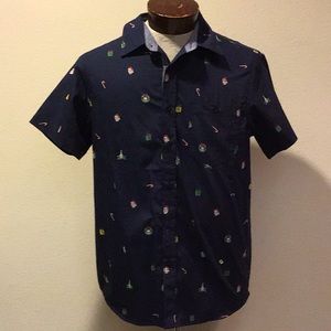 Christmas Eighty Eight skull short sleeve shirt M